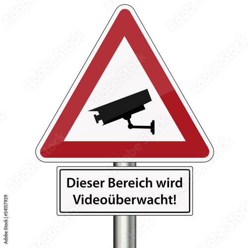 Warnschild Videoüberwachung