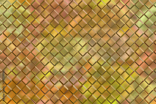 Graphic design abstract background of golden emboss square block