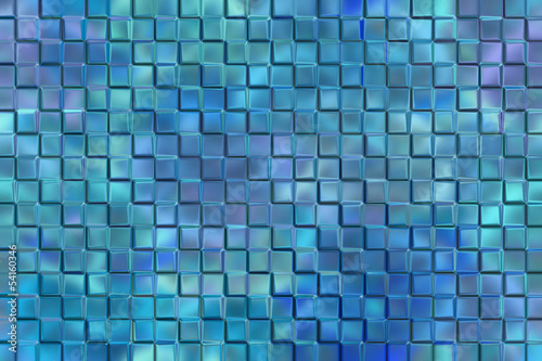 Graphic design abstract background of blue emboss square blocks