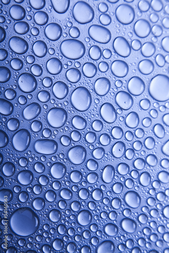 Blue water drop for background 