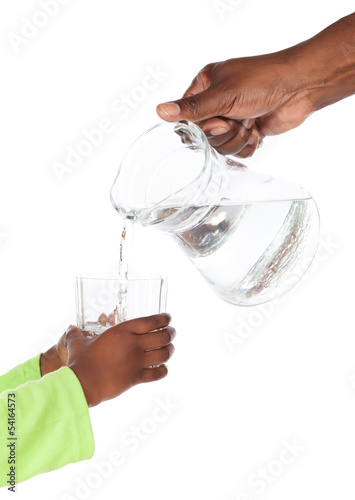 Jug pouring water