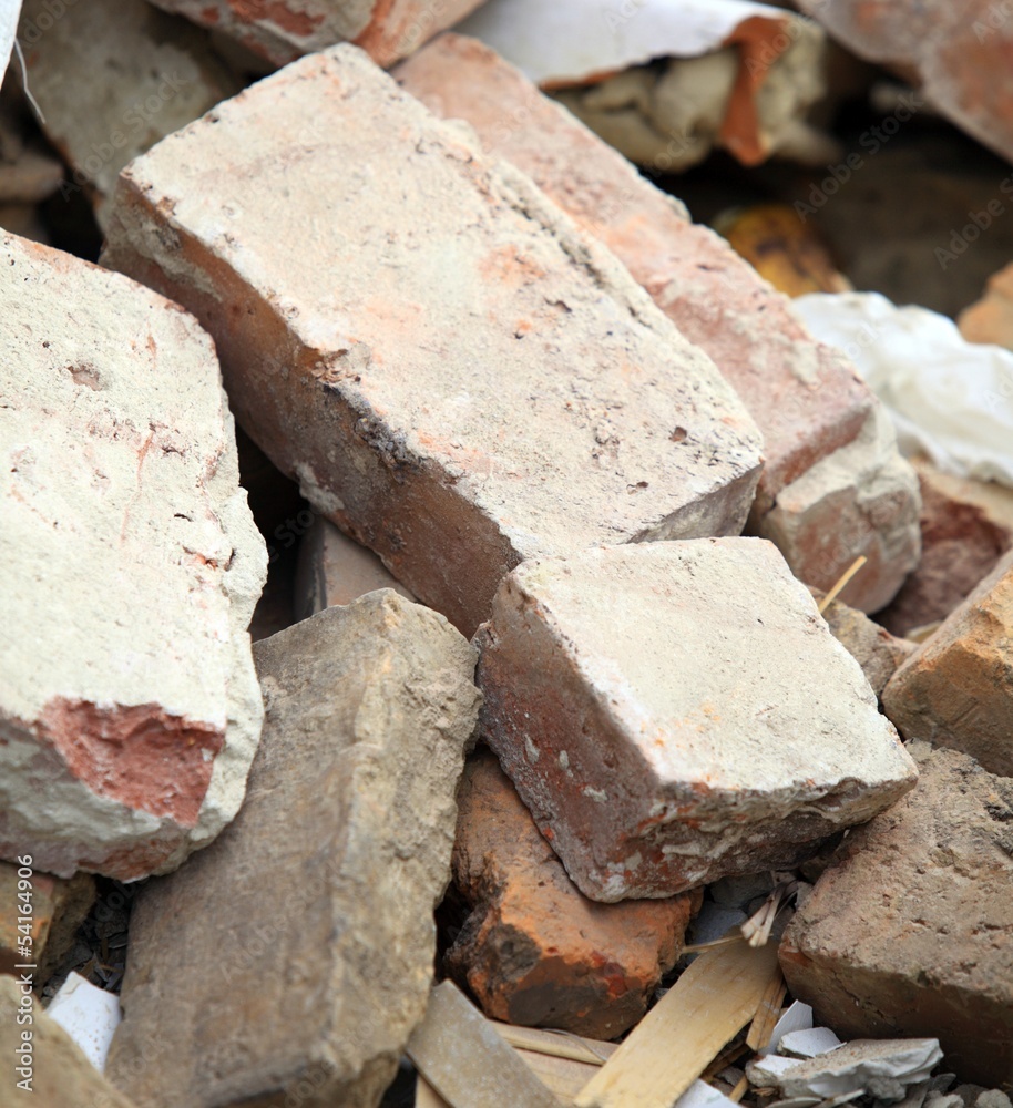 Full construction waste debris bags Full construction waste debris bags