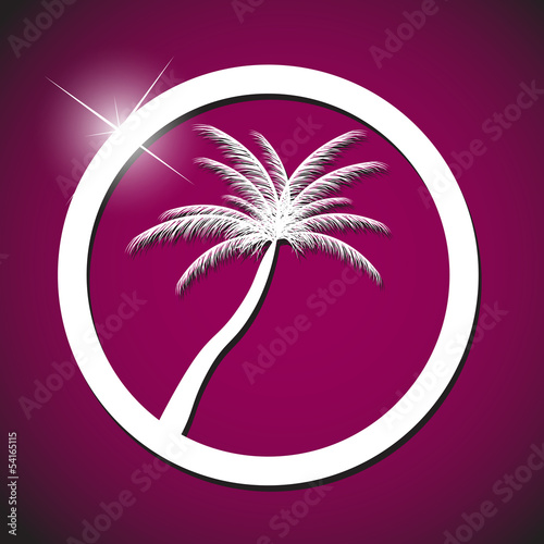 palm icon vector illustration