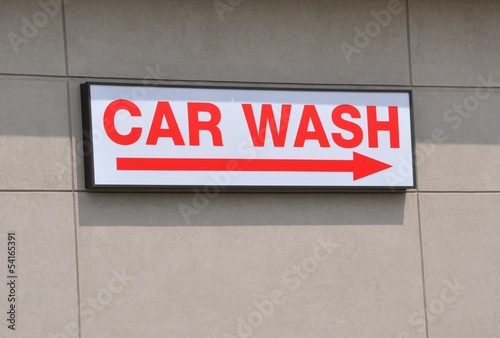 Car wash signage