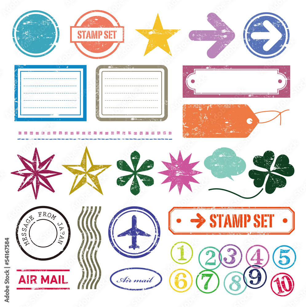 スタンプ素材 Stock ベクター Adobe Stock スタンプ素材 Stock ベクター Adobe Stock