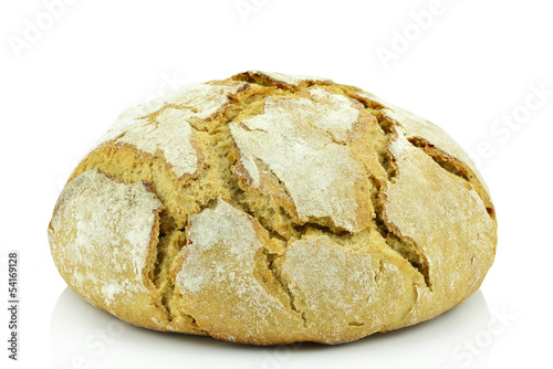 Chleb na białym tle
