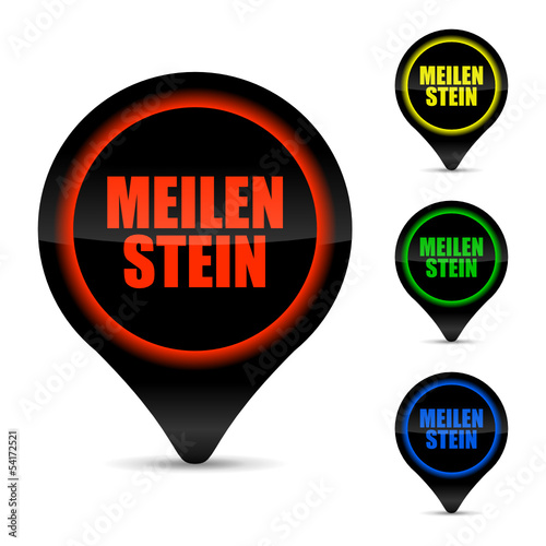 punkt markierung meilenstein I