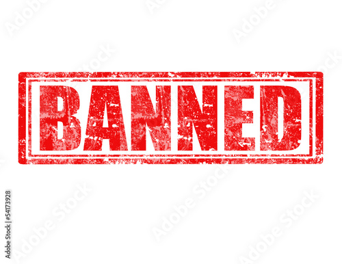 Banned -stamp