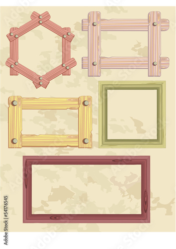 wooden frame