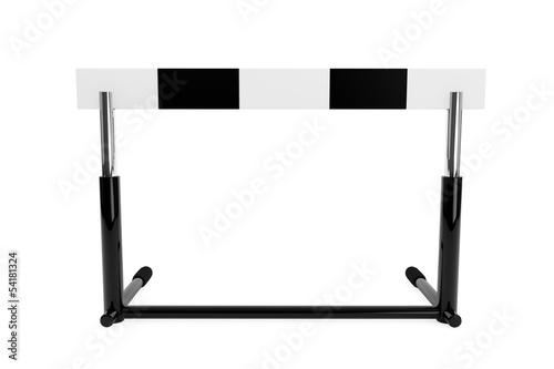 An athletics hurdle