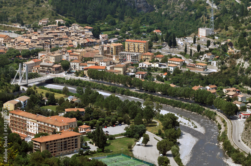 Fototapeta premium Village de Puget-Théniers