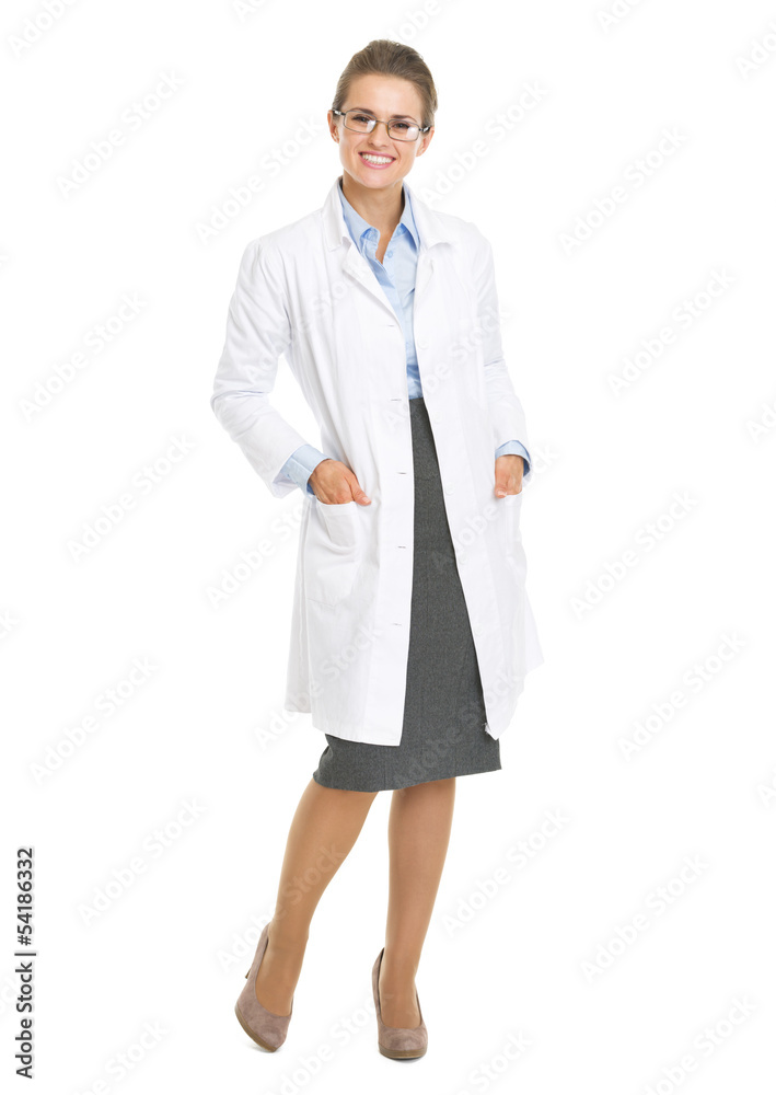 Portrait of woman ophthalmologist doctor wearing glasses Portrait of woman ophthalmologist doctor wearing glasses