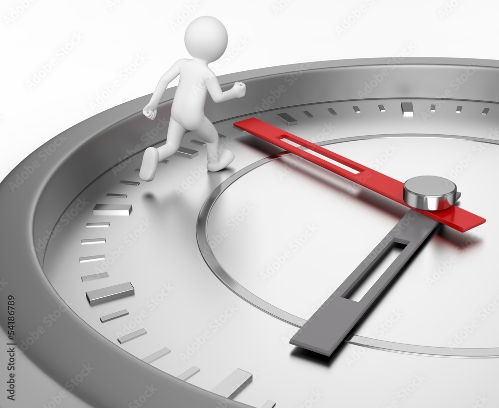 Zeit läuft davon 2 StockIllustration Adobe Stock