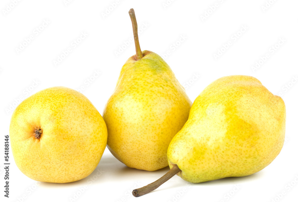 Fresh pears isolated on white background Fresh pears isolated on white background