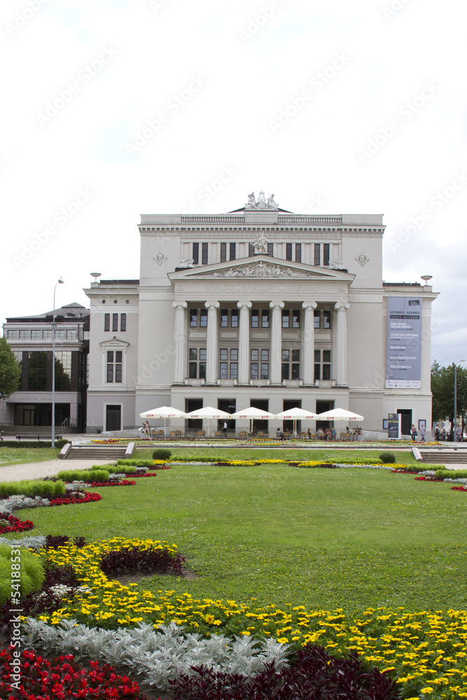 Obraz premium Latvian National opera building in Riga