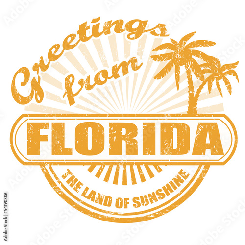 Greetings from Florida stamp