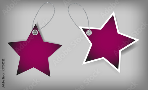 Set of Christmas Sale Tags. Vector illustration