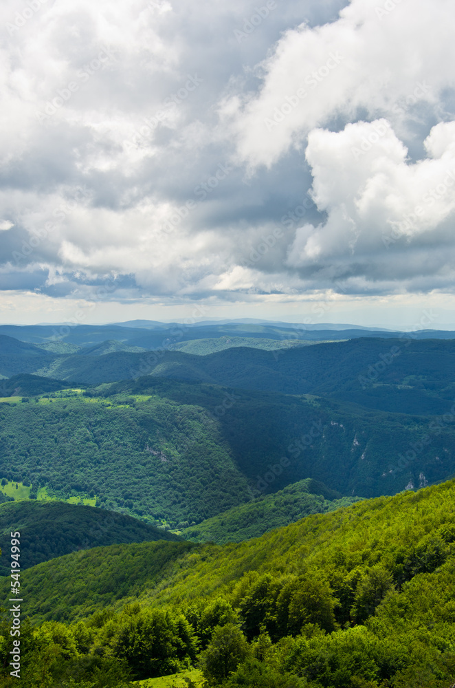 A view from the top of a beautiful Beljanica mountain