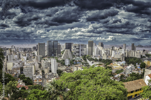 Dark clouds over Rio de Janeiro, Brazil