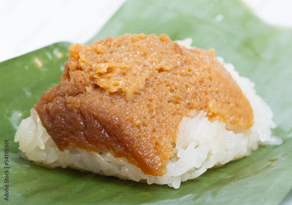 Thai dessert in banana leaf Thai dessert in banana leaf