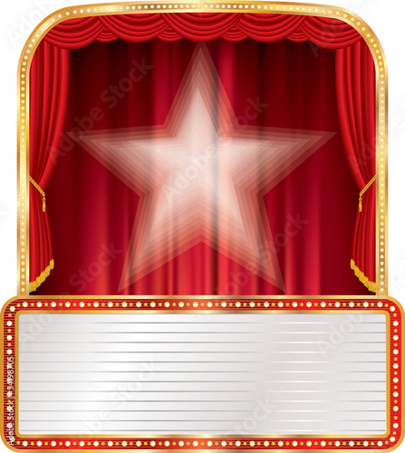 red stage white star