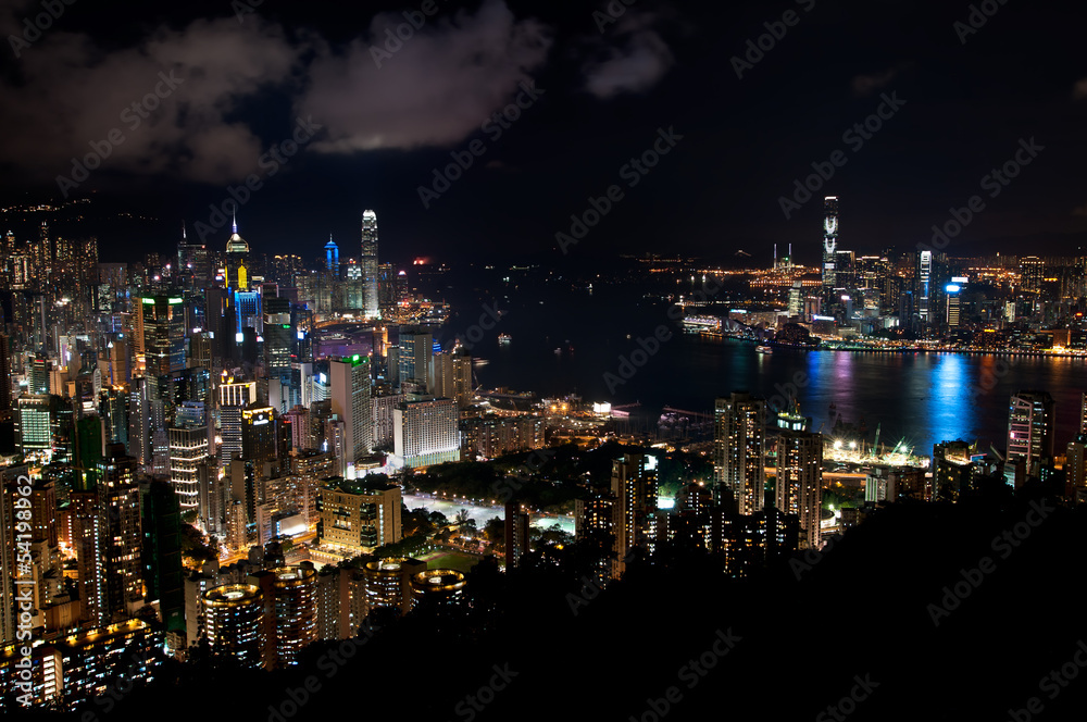Fototapeta premium Hong Kong cityscape at night