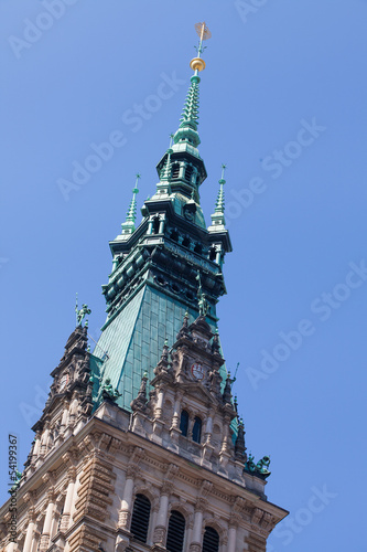 Turmspitze des Hamburger Rathaus