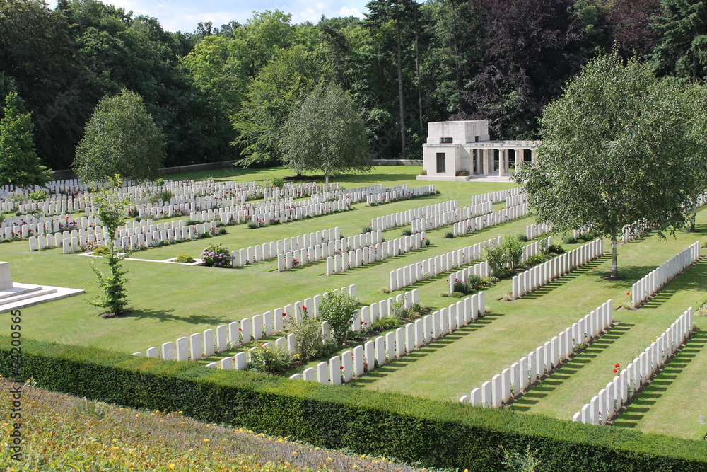 Buttes Cemetery and New Zealand Memorial in Polygon Wood