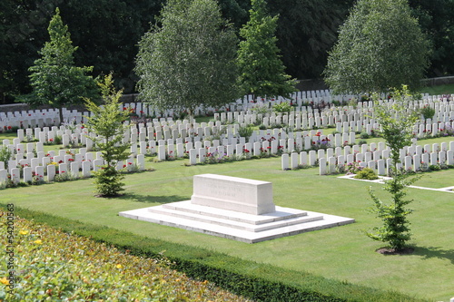 Fényképezés WW1 Buttes Cemetery in Polygon Wood near Ypres Belgium