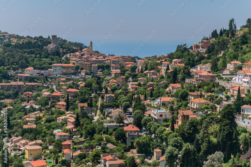 Fototapeta premium La Turbie overlooking Monte Carlo