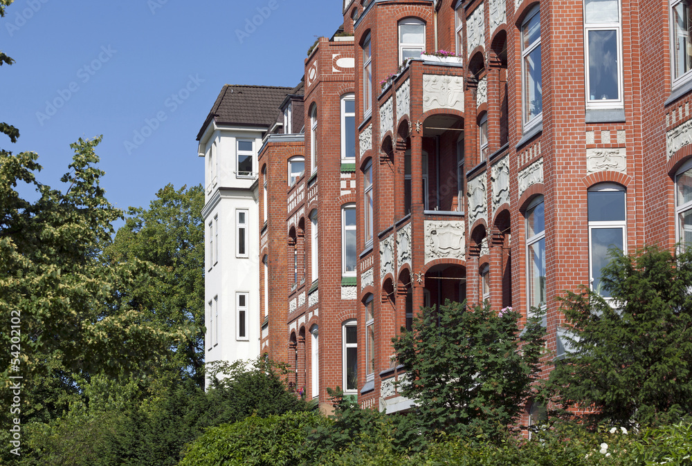 Fototapeta premium Jugendstilfassade in Kiel, Deutschland