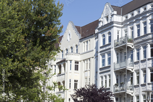 Jugendstilfassade in Kiel, Deutschland