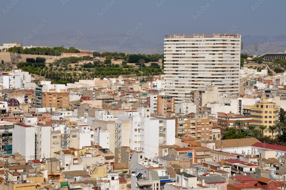 Vista panorámica de Alicante (España)