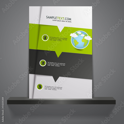 Professional business flyer template or corporate banner design,