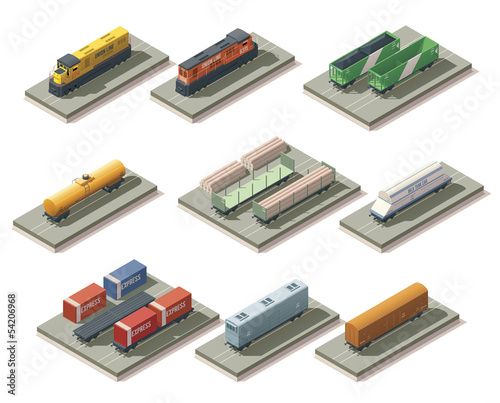 Isometric trains and cars