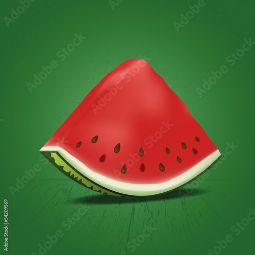 Slice of nice fresh watermelon