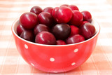 bowl of ripe plums