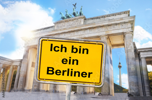 Cuadro en lienzo Ich bin ein Berliner
