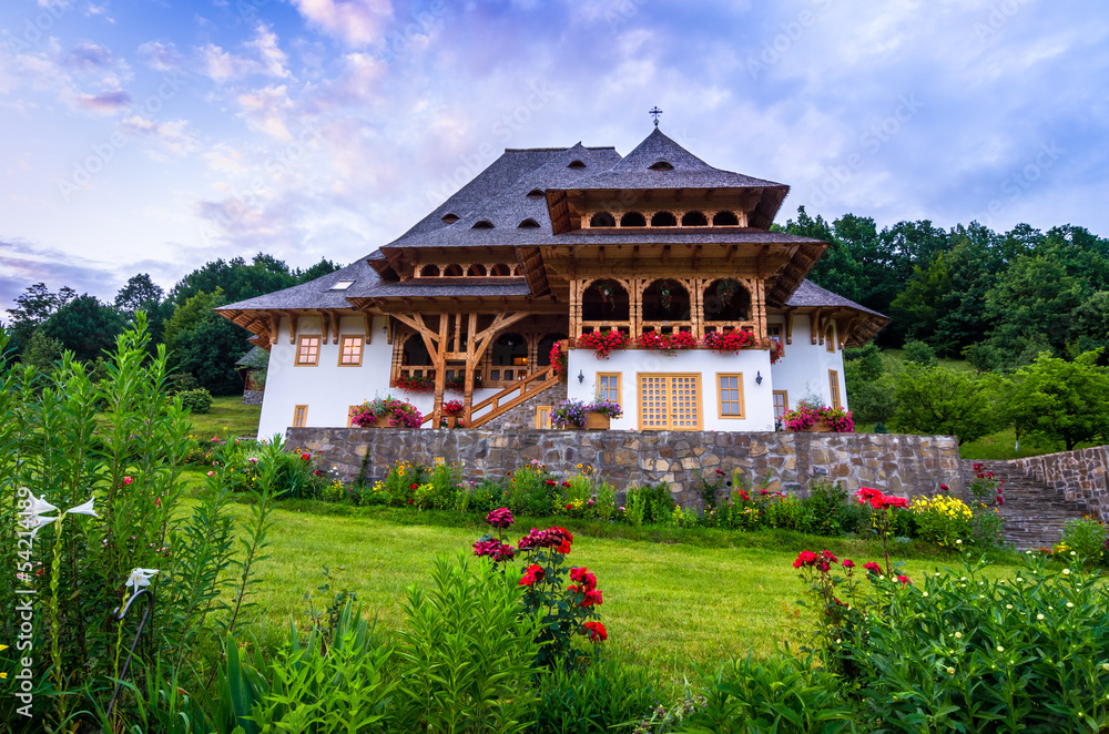 Barsana monastery complex in Maramures Barsana monastery complex in Maramures