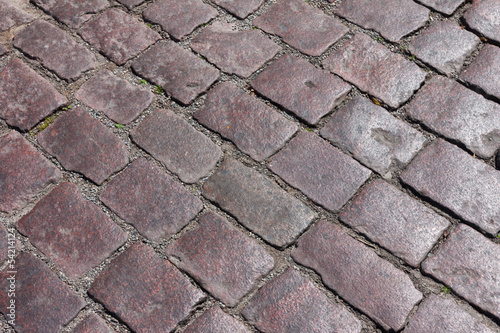 The stone pavement as the background