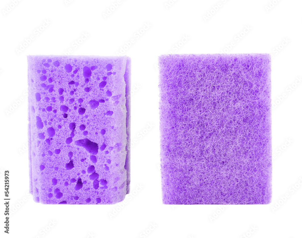 Kitchen sponge front and back view Kitchen sponge front and back view
