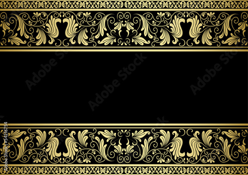 Gilded frame with decorative elements