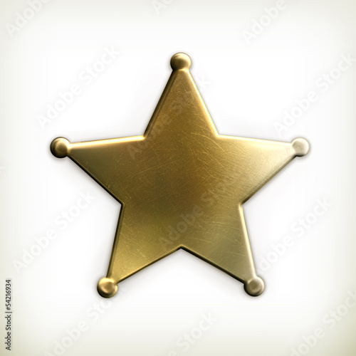 Sheriff star icon photo