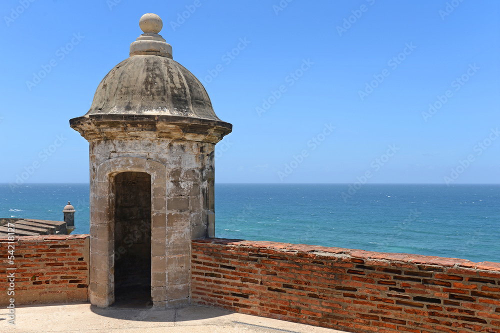 Turret at Castillo San Cristobal in San Juan, Puerto Rico. Turret at Castillo San Cristobal in San Juan, Puerto Rico.