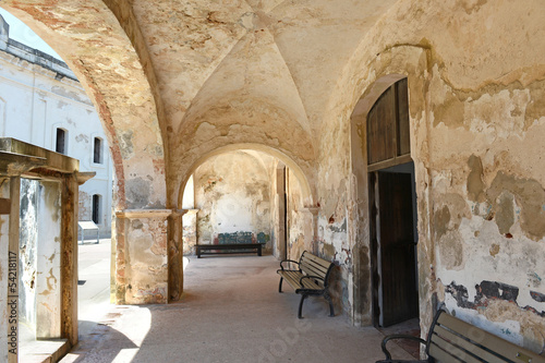 Hallway with Arches at Castillo San Cristobal