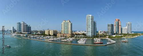 Panoramic Aerial View of South Miami Beach