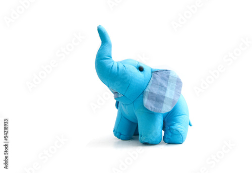 silk blue elephant toy
