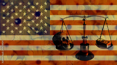 Canvas Print American Balance