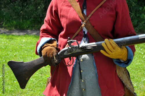 Fotografie, Obraz English Civil War Flintlock Musket