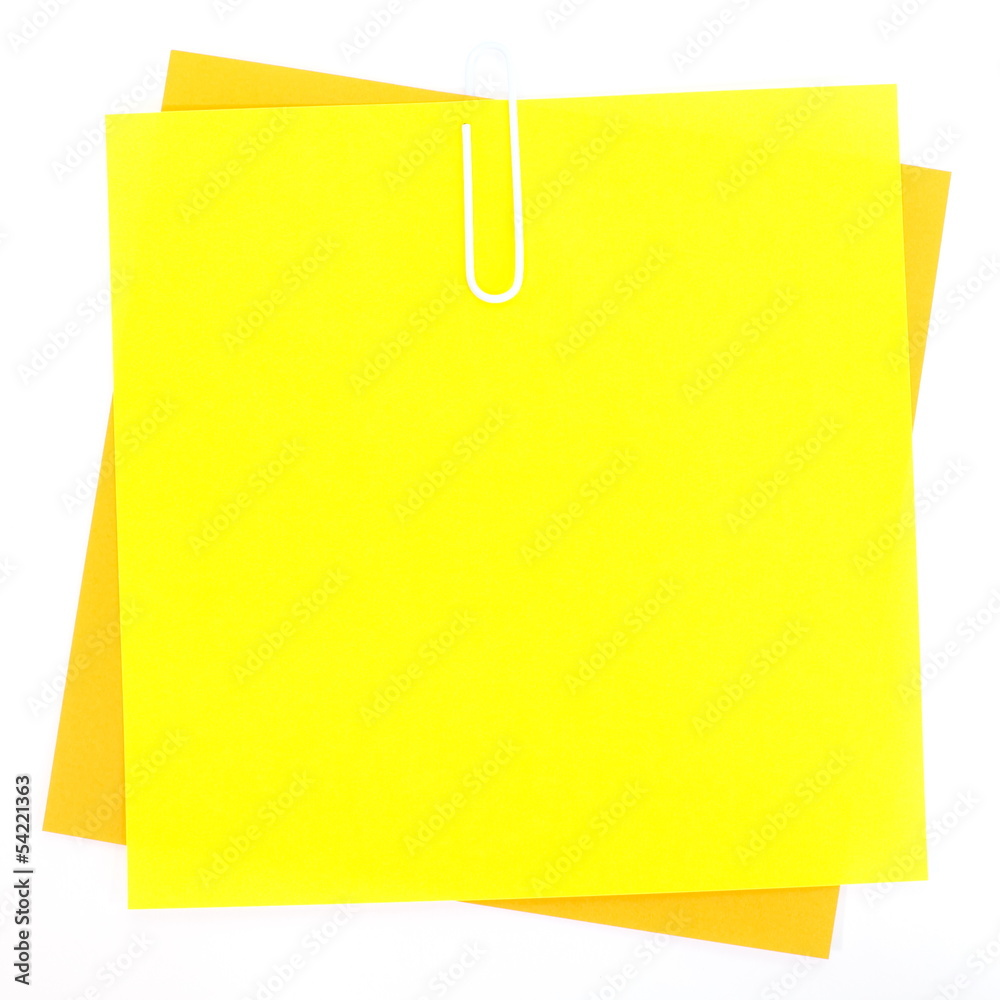 Colored papers with staple Colored papers with staple